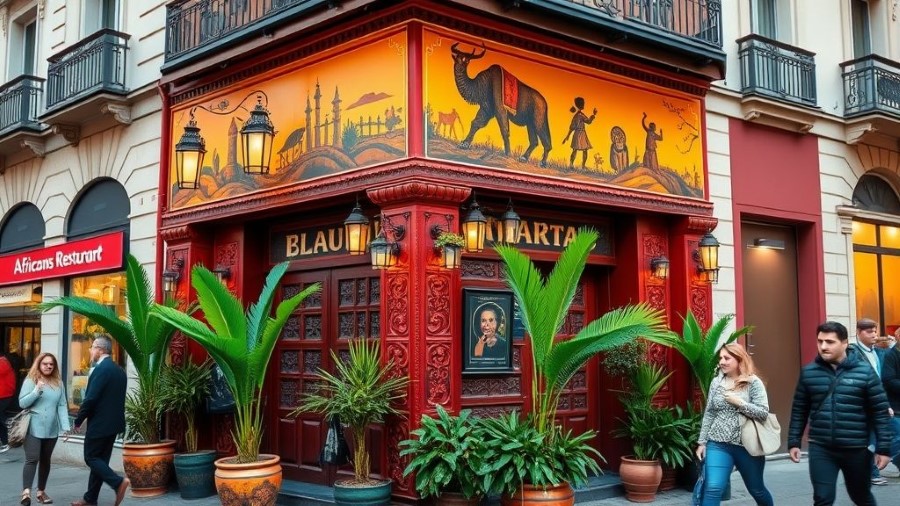 African restaurant serving authentic African cuisine outside Africa.