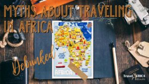 Map of Africa showcasing its diversity to debunk Myths About Traveling in Africa