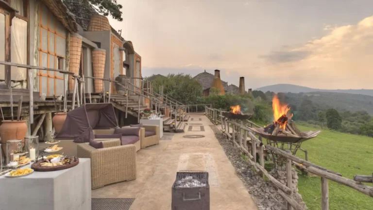 Ngorongoro Crater Lodge Outside view